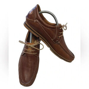 Fatte A Mano Tobacco  Leather Loafers Size 42